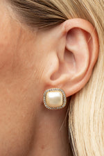 Elianna Pearl Stud Earring | Gold