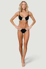 Vixen Bikini Top | Black + Sand