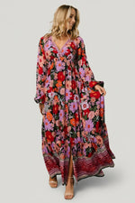 Malena Maxi Dress | Black Multi