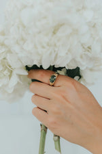 The Maddie Ring in Emerald