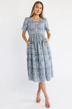 Margot Eyelet Midi Dress | Slate