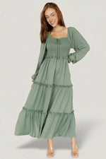 Britta Maxi Dress | Dark Sage