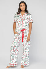 Mistletoe Cozy Pajama Set | Ivory Multi