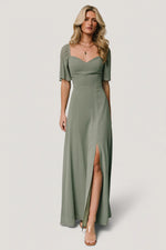 Sierra Sweetheart Maxi Dress | Eucalyptus