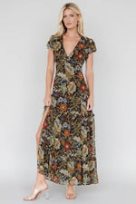 Riverwood Deep V Maxi Dress | Multi Floral