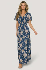 Birdie Maxi Dress | Blue + Blush Floral