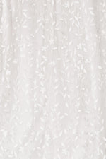 Fabric Swatch - Marseille Embossed | White