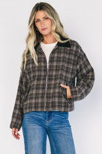 Harvard Jacket | Brown Plaid