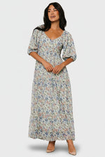 Ginny Maxi Dress | Light Green Floral