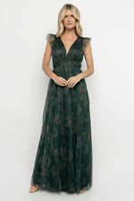 Adelyn Maxi Dress | Green Floral