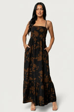 Regan Tank Maxi Dress | Espresso Print