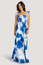 Mikaela Maxi Dress | Blue Floral