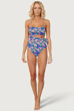 Trieste One Piece | Blue + Multi Floral