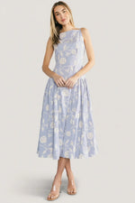 Shea Embroidered Dress | Blue