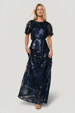 Muse Sequin Maxi Dress | Navy