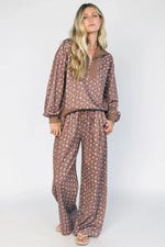Diana Lounge Set | Brown Floral
