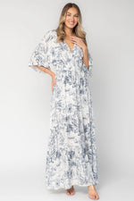 Christiana Maxi Dress | Off White + Slate