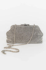 Julie Evening Clutch Bag | Silver