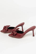 Montara Pointed Toe Kitten Heel | Burgundy