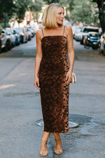 Kensington Lace Midi Dress | Espresso