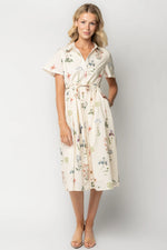 Marley Midi Dress | Ivory + Multi Floral