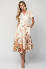 Pembroke Midi Dress | Cream Floral