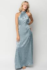 Milan Halter Maxi Dress | Blue