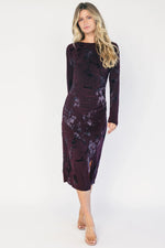 Elizabeth Midi Dress | Dark Plum