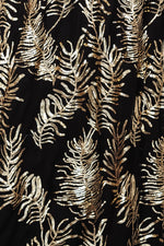 Fabric Swatch - Muse Sequin | Black + Gold