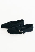 Azira Square Toe Flats | Black