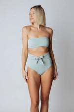 Milos High Waist Bikini Bottom | Sage