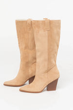 Wren Tall Western Boot | Beige
