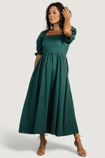 Britton Midi Dress | Evergreen