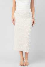 Lavana Sequin Skirt | Ivory