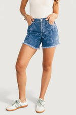 Vida High Rise Jean Shorts | Medium Floral Wash