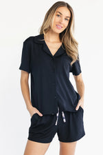 Blaire Short Pajama Set | Black