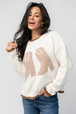 Wild West Knit Sweater | Cream