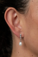 Romona Freshwater Pearl Earrings | Silver