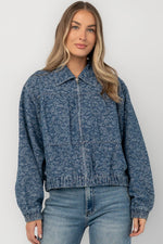 Cody Jacket | Medium Wash Print