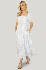 Martine Puff Sleeve Dress | Ivory Multi Floral