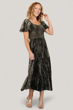 Colleen Velvet Maxi Dress | Olive