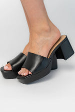 Adenine Platform Chunky Heel | Black