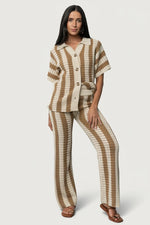 Canaria Knit Set | Camel + Beige