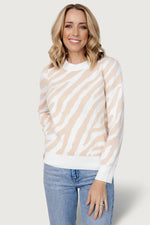 Carter Sweater | Oatmeal Print