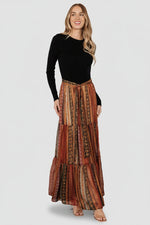 Emryn Sweater Dress | Black + Multi Print