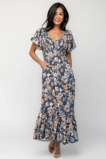 Joanie Smocked Dress | Slate Floral