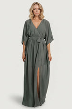 Kia Kimono Maxi Dress | Dark Sage