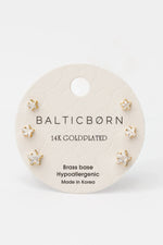 Star Stud Earring Set | Gold