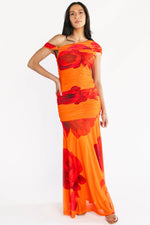 Santorini Maxi Dress | Sunset Red