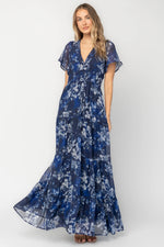 Anthea Maxi Dress | Blue Floral
